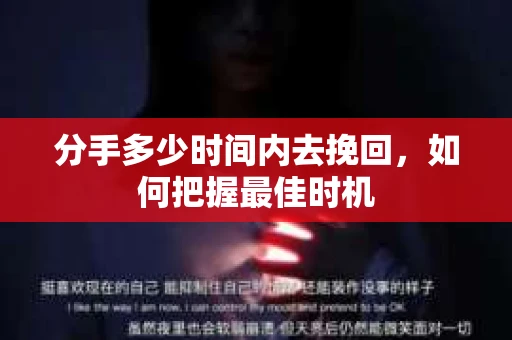 分手多少时间内去挽回，如何把握最佳时机