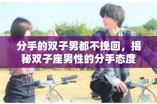 分手的双子男都不挽回，揭秘双子座男性的分手态度