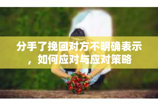 分手了挽回对方不明确表示，如何应对与应对策略