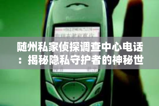 随州私家侦探调查中心电话：揭秘隐私守护者的神秘世界