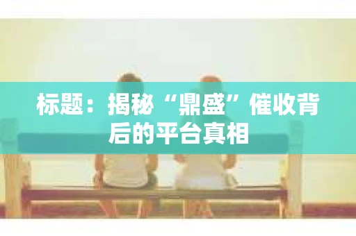 标题：揭秘“鼎盛”催收背后的平台真相