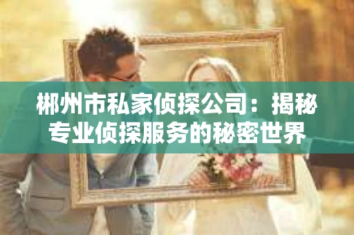 郴州市私家侦探公司：揭秘专业侦探服务的秘密世界