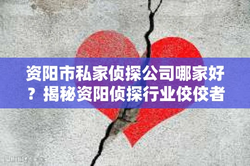 资阳市私家侦探公司哪家好？揭秘资阳侦探行业佼佼者！